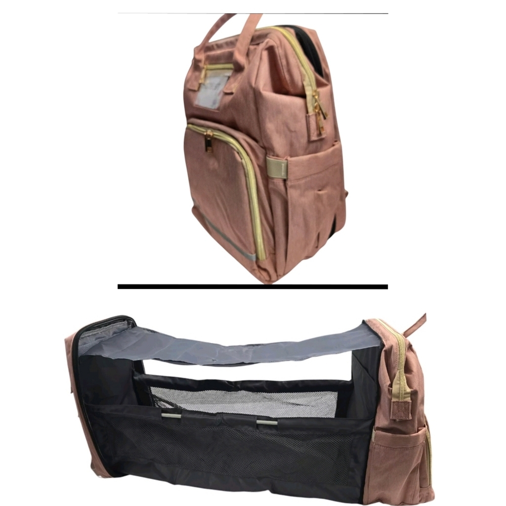 Diaper Bag Backpack Large Baby Changing Bag w Pullout Station And USB